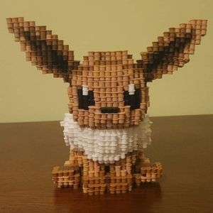3D Perler Bead Eevee [Pokémon]